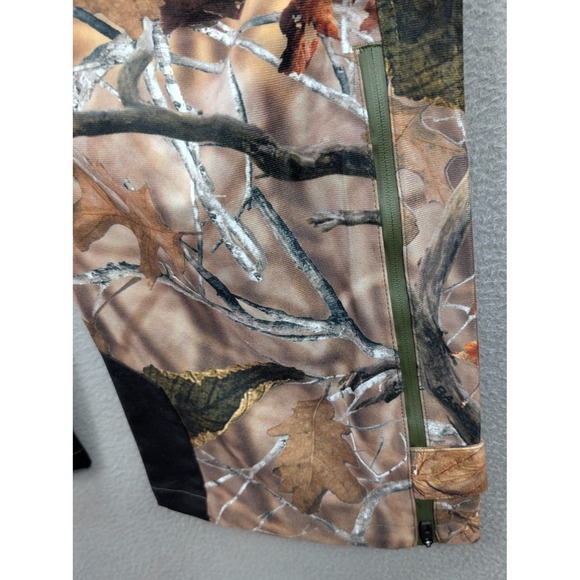 BassDash Men's Camo Pants Walker Waterproof 42x32 Hunting Fishing Ankle Zip NWT - Picture 4 of 16
